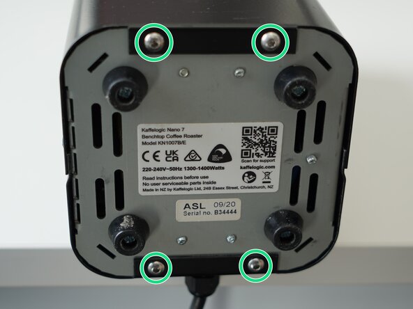 Kaffelogic Nano 7/LINK (A/B/C-N Serial) Motor Replacement, Remove bottom panel screws: Schritt 3, Bild 1 von 3