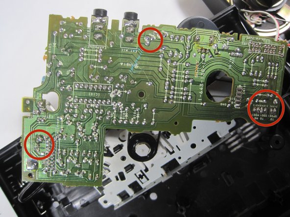 Sony TCM-919 Cassette-Corder Motherboard Replacement, Desolder Wires From Motherboard: crwdns2935265:08crwdnd2935265:02crwdnd2935265:02crwdne2935265:0