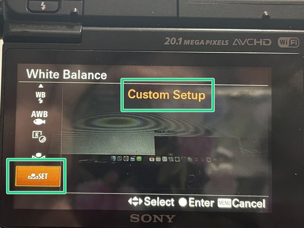 Basic - How to setup a photo studio to take better photos, Custom WB - Sony (Alpha, Mirrorless)/Optional: step 5, image 3 of 3