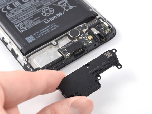 Xiaomi Redmi Note 10S Screen Replacement, Remove the loudspeaker: crwdns2935265:023crwdnd2935265:03crwdnd2935265:03crwdne2935265:0