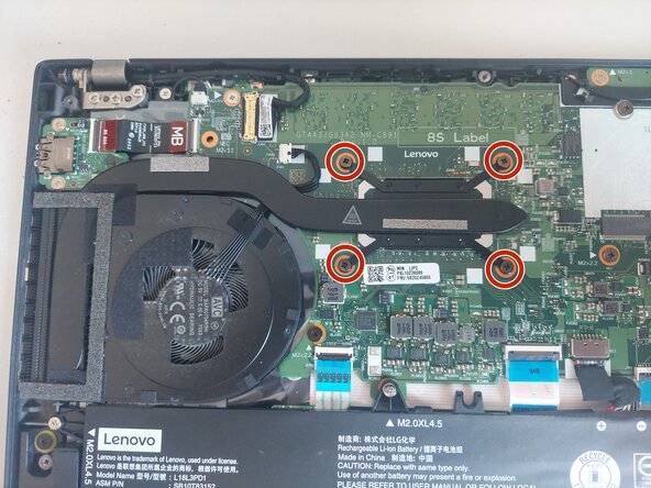 Lenovo ThinkPad T14s Gen 1 Thermal Paste Replacement, Changing the thermal paste.: crwdns2935265:02crwdnd2935265:01crwdnd2935265:02crwdne2935265:0