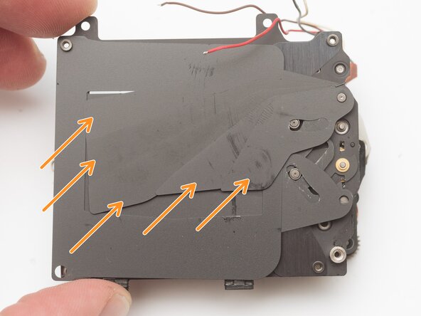 Pentax Super Program Shutter Service, Remove closing curtain: crwdns2935265:021crwdnd2935265:02crwdnd2935265:02crwdne2935265:0