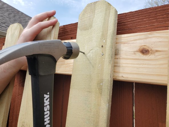 Wooden Fence Picket Replacement: step 5, image 2 of 3