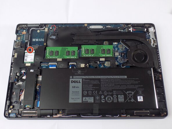 Dell Latitude 5400 Wi-Fi Card Replacement, Wi-Fi Card: step 2, image 1 of 2