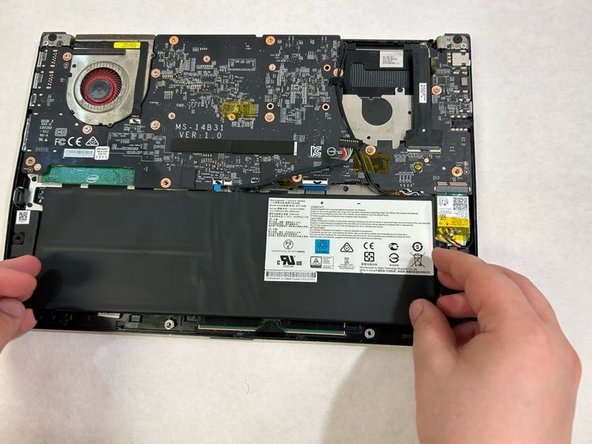 MSI Modern 14 A10M Laptop Battery Replacement, Install New Battery: step 14, image 2 of 3