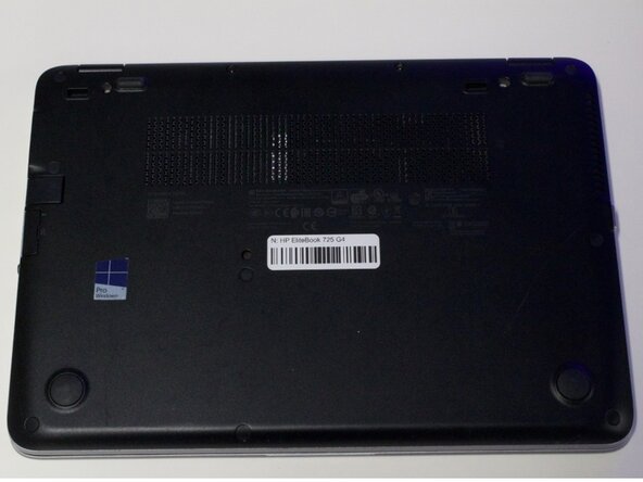 HP EliteBook 725 G4 Back Plate Replacement, Back Plate: step 1, image 2 of 2