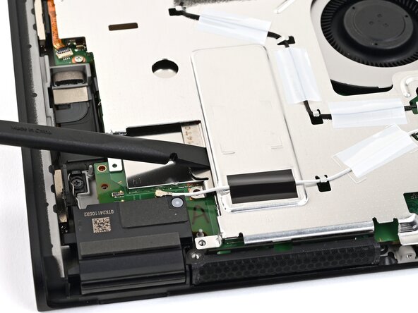 Nintendo Switch 2 Microphone Replacement, Lift the shield plate: crwdns2935265:027crwdnd2935265:02crwdnd2935265:03crwdne2935265:0