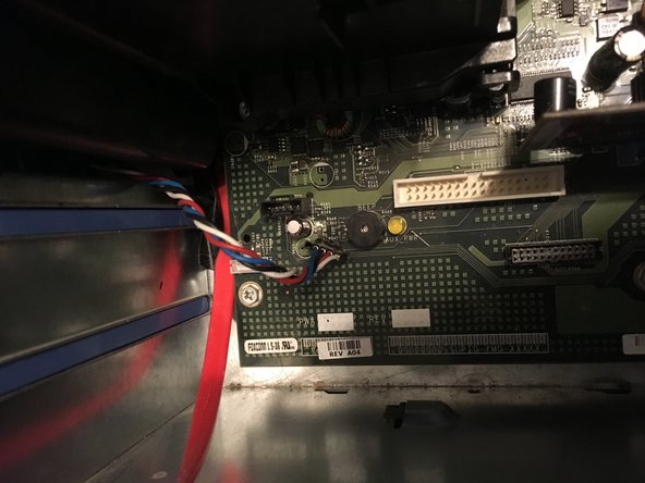 Dell Optiplex GX620 Front panel Replacement, Unplug the fan.: step 6, image 2 of 2