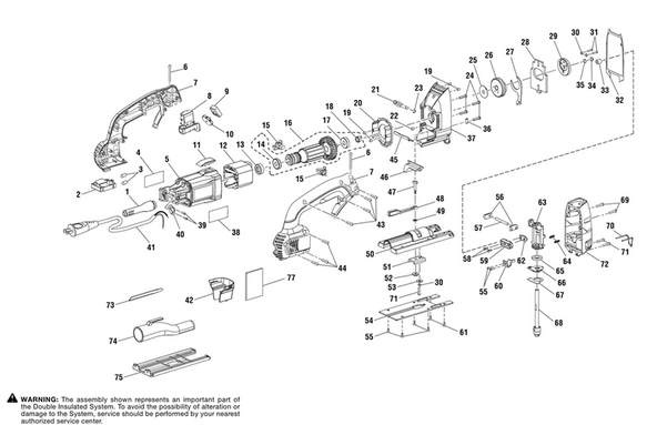 Schematisch diagram voor Jig Saw