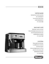 DeLonghi BCO430 Combination Pump Espresso and 10-Cup Drip Coffee Machine  with Frothing Wand, Silver and Black