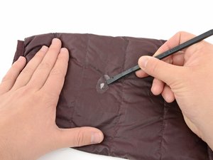 How to fix a hole in a hotsell down jacket