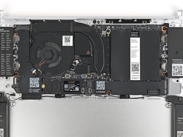 Framework Laptop 13 Pro Bottom Cover Upgrade Kit, Install the Mainboard screws: step 37, image 2 of 2