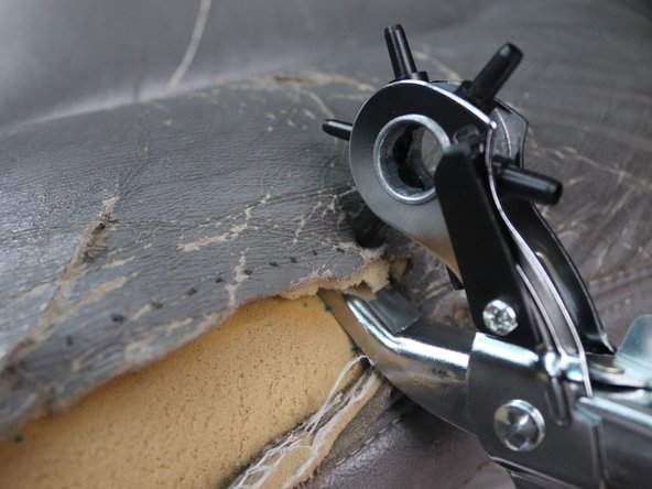 How to Repair a Leather Car Seat Rip With Needle and Thread: step 4, image 1 of 3