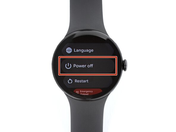 Google Pixel Watch 4 Back Sensor Glass Replacement, Prepare your watch for disassembly: crwdns2935265:01crwdnd2935265:03crwdnd2935265:03crwdne2935265:0