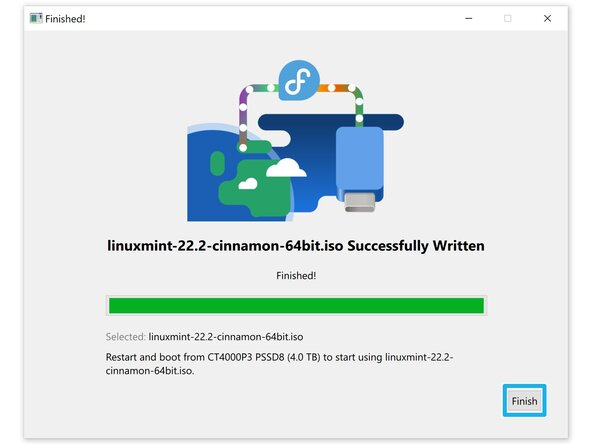 How to Install Linux on a Windows PC, Create a bootable USB: crwdns2935265:05crwdnd2935265:03crwdnd2935265:03crwdne2935265:0