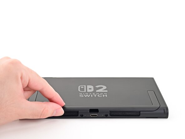 Nintendo Switch 2 Microphone Replacement, Open the kickstand: crwdns2935265:011crwdnd2935265:01crwdnd2935265:03crwdne2935265:0