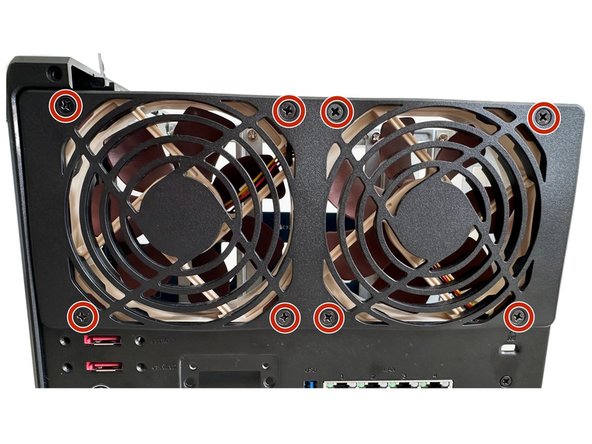 Synology DS1522+ Lüftertausch, Lüfter befestigen: step 11, image 1 of 2