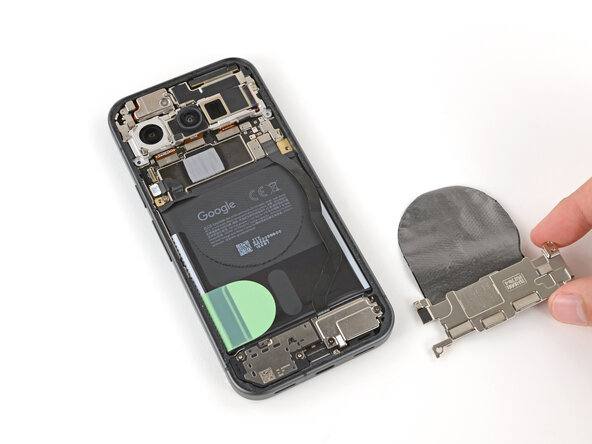 Google Pixel 10 Battery Replacement, Remove the motherboard cover: 17 단계, 이미지 3개 중 3개