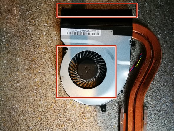 Asus N551JQ thermal paste replacement, Cleaning cooling unit: crwdns2935265:019crwdnd2935265:02crwdnd2935265:02crwdne2935265:0