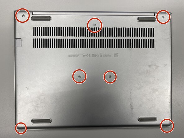 HP ProBook 430 G6 Basic Disassembly, Remove the screws from the base: crwdns2935265:01crwdnd2935265:01crwdnd2935265:01crwdne2935265:0