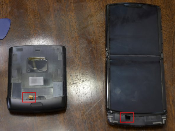 Motorola Razr 2019 Main Screen Replacement, Remove Back Cover: step 3, image 3 of 3