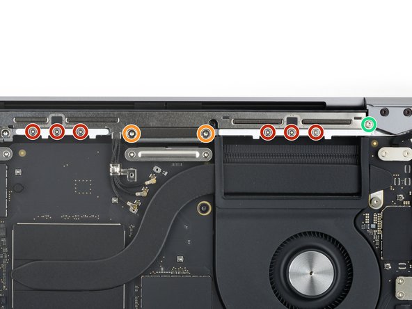 MacBook Pro 14" Late 2023 (M3) USB-C Ports Replacement, Unfasten the antenna bar: crwdns2935265:024crwdnd2935265:03crwdnd2935265:03crwdne2935265:0