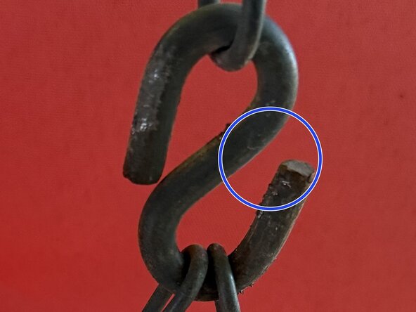 How to Repair a Backward-Tilted Porch Swing: step 3, image 2 of 2