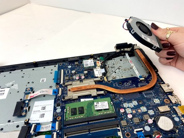 HP 15-ay114cy Fan Replacement, Remove the Fan: crwdns2935265:09crwdnd2935265:02crwdnd2935265:02crwdne2935265:0