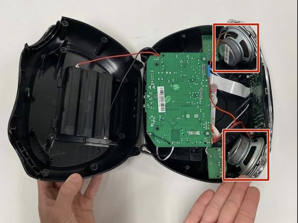 Akai Retro Boom CD player model CE2200 Speaker Replacement: step 3, image 3 of 3