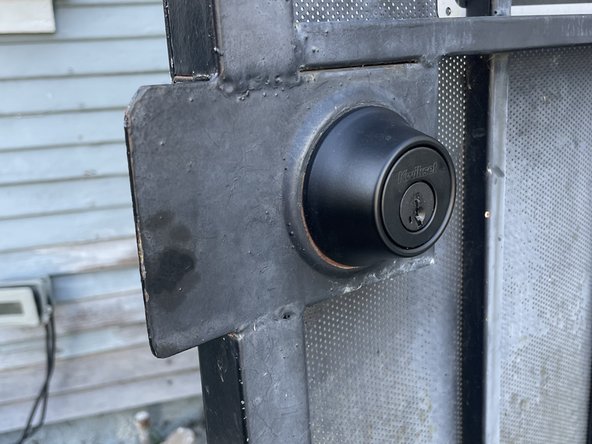Outdoor Gate Deadbolt Replacement: step 4, image 3 of 3
