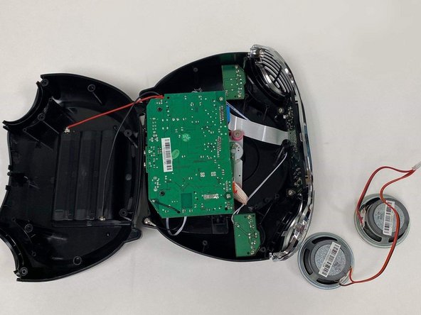 Akai Retro Boom CD player model CE2200 Speaker Replacement: step 5, image 2 of 2