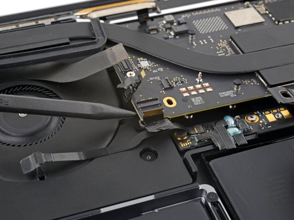 MacBook Pro 13" 2022 (M2) Thunderbolt Ports Replacement, Pry up the logic board: step 29, image 2 of 2