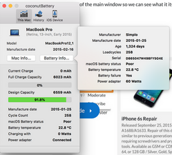 Battery condition: replace now cycle count 258 - MacBook Pro 13