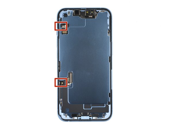iPhone 14 Screen Replacement, Separate the left adhesive: step 12, image 1 of 3