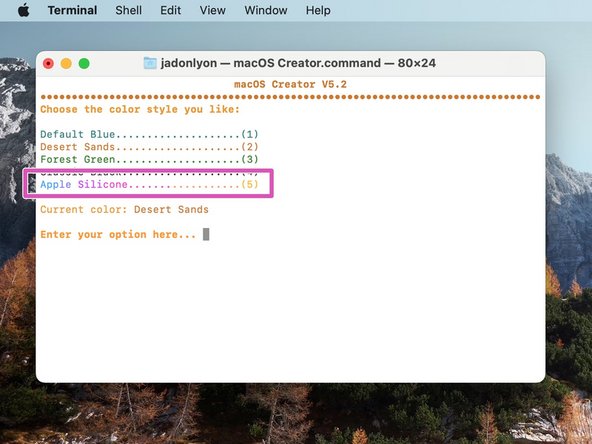 How to use the macOS Creator: 步骤 19 中的图像 3，3