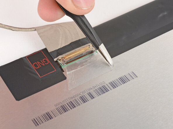 HP EliteBook 845 G7 Display Panel Replacement, Peel up the tape: crwdns2935265:034crwdnd2935265:02crwdnd2935265:03crwdne2935265:0