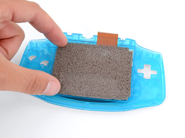 How to Reshell Your Game Boy Advance, Install the screen: crwdns2935265:022crwdnd2935265:02crwdnd2935265:03crwdne2935265:0