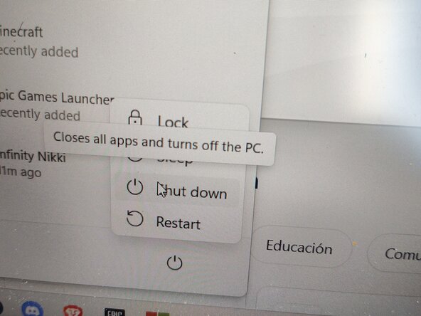 Asus TUF Gaming A15 FA506QM Back Cover Replacement, Prepare the device: crwdns2935265:01crwdnd2935265:03crwdnd2935265:03crwdne2935265:0