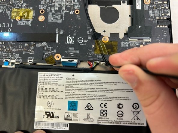 MSI Modern 14 A10M Laptop Battery Replacement, Plug in the New Battery: step 15, image 3 of 3