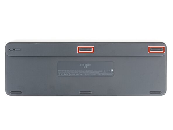 Logitech Signature Slim Solar+ Battery Replacement, Remove the remaining top feet: crwdns2935265:03crwdnd2935265:01crwdnd2935265:03crwdne2935265:0