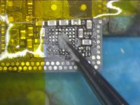Repair tricks for desoldering & soldering of iPhone X charging IC