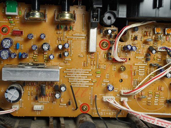 Sony CFD-8 Main Circuit Board Replacement: crwdns2935265:010crwdnd2935265:02crwdnd2935265:03crwdne2935265:0