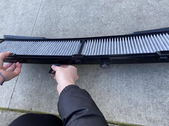 2011 BMW 328i Cabin Air Filter Replacement: step 3, image 2 of 2