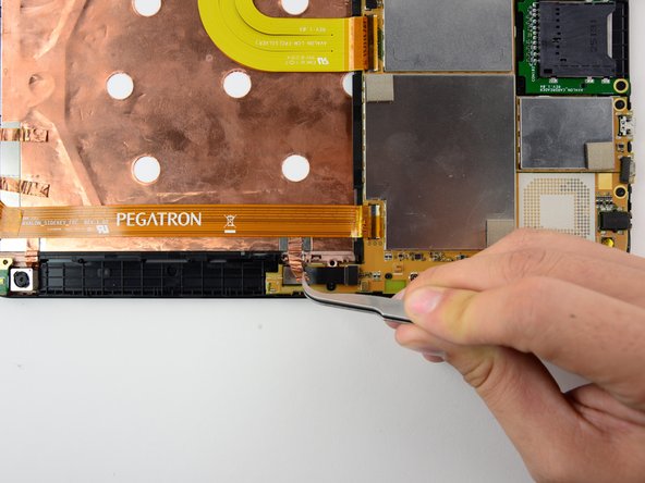 Toshiba Excite 10 AT300 Front-Facing Camera Replacement, Remove the foil wire: crwdns2935265:06crwdnd2935265:02crwdnd2935265:02crwdne2935265:0