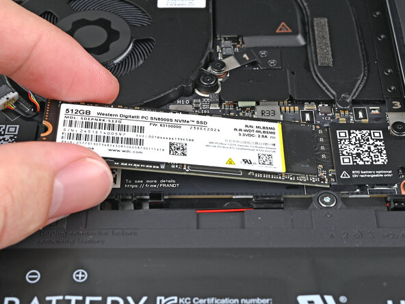 Framework Laptop 13 Storage Replacement, Remove the SSD: step 9, image 1 of 2