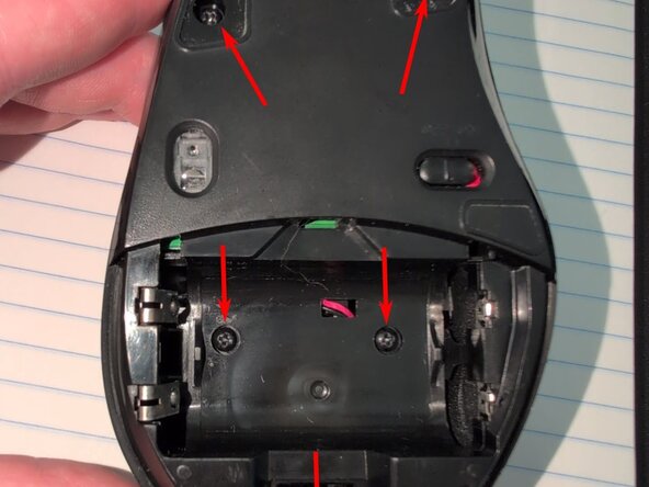 Logitech M705 Scroll Wheel Cleaning, Remove the top cover: step 1, image 1 of 1