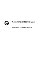 HP ProBook 440 G6Maintenance And Service Guide