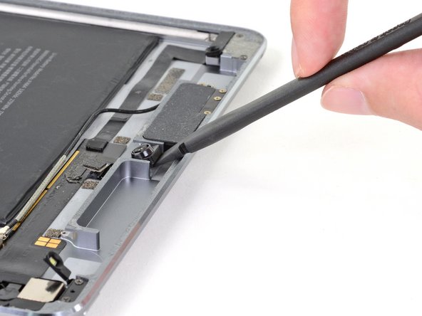 iPad Pro 9.7" Front Camera Replacement, Pry up the front camera: step 47, image 2 of 2