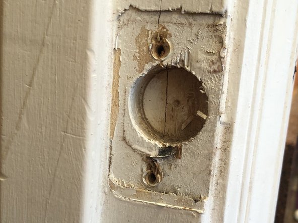 How to fix a Bathroom Door that Will Not Latch: step 6, image 2 of 2