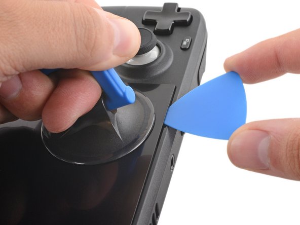 Steam Deck Screen Replacement, Insert an opening pick: crwdns2935265:029crwdnd2935265:03crwdnd2935265:03crwdne2935265:0